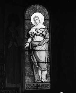 Baie 2, la Vierge © Région Bourgogne-Franche-Comté, Inventaire du patrimoine