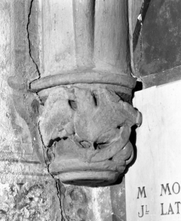 Troisième chapelle droite, culot postérieur droit, lion de saint Marc © Région Bourgogne-Franche-Comté, Inventaire du patrimoine