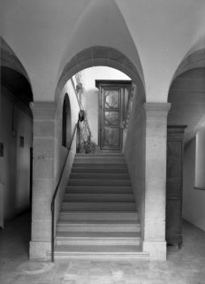 Aile droite, volée inférieure de l'escalier © Région Bourgogne-Franche-Comté, Inventaire du patrimoine