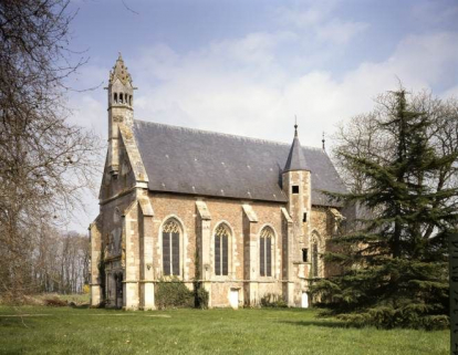 Chapelle de l'ancien château, élévation droite. © Région Bourgogne-Franche-Comté, Inventaire du patrimoine