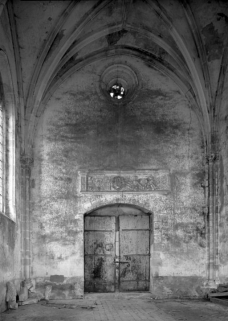Chapelle de l'ancien château : mur antérieur de la nef. © Région Bourgogne-Franche-Comté, Inventaire du patrimoine