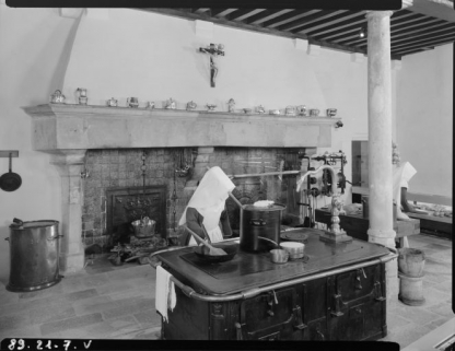 Cuisine : détail, cheminée. © Région Bourgogne-Franche-Comté, Inventaire du patrimoine