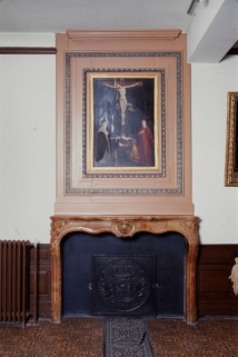 Pharmacie, annexe : chambre de la soeur pharmacienne, cheminée. © Région Bourgogne-Franche-Comté, Inventaire du patrimoine