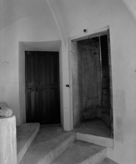 Escalier de la tourelle carrée, partie supérieure. © Région Bourgogne-Franche-Comté, Inventaire du patrimoine