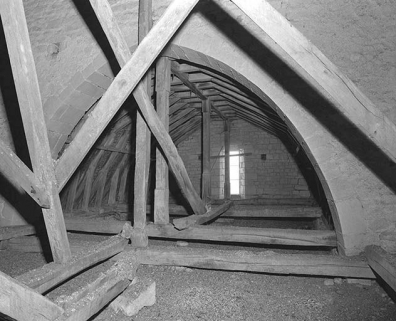 Comble : charpentes de la nef et du choeur. © Région Bourgogne-Franche-Comté, Inventaire du patrimoine