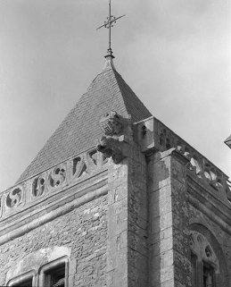 Clocher, angle postérieur gauche. © Région Bourgogne-Franche-Comté, Inventaire du patrimoine