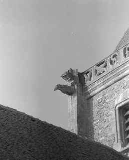 Clocher, angle postérieur droit. © Région Bourgogne-Franche-Comté, Inventaire du patrimoine
