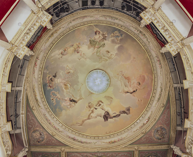  théâtre peinture monumentale © Région Bourgogne-Franche-Comté, Inventaire du patrimoine