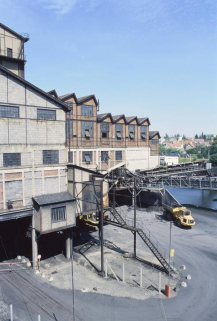 Le lavoir des Chavannes, vu depuis la rampe d'accès au lavoir (sud). © Région Bourgogne-Franche-Comté, Inventaire du patrimoine