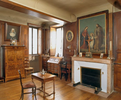 Maison des fondateurs, bureau du rez-de-chaussée. © Région Bourgogne-Franche-Comté, Inventaire du patrimoine