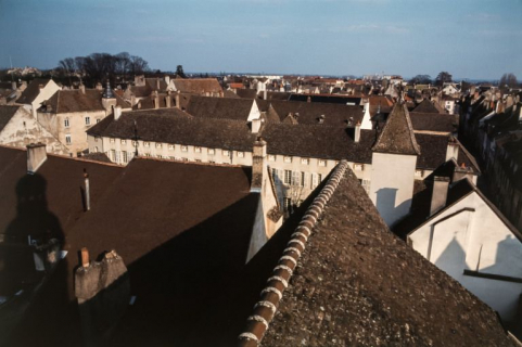 Vue d'ensemble des toitures depuis le clocher de l'église. © Région Bourgogne-Franche-Comté, Inventaire du patrimoine