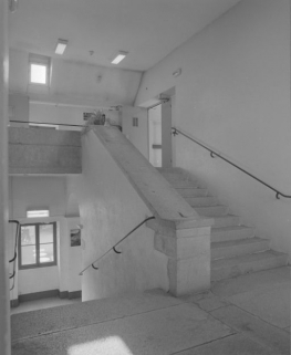 Escalier : vue prise du 2e étage. © Région Bourgogne-Franche-Comté, Inventaire du patrimoine