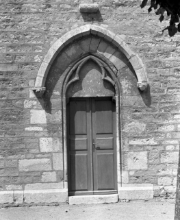 Elévation droite, porte latérale. © Région Bourgogne-Franche-Comté, Inventaire du patrimoine