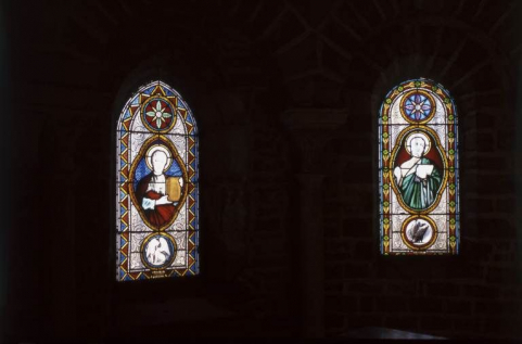 Partie gauche de l'abside du choeur. © Région Bourgogne-Franche-Comté, Inventaire du patrimoine