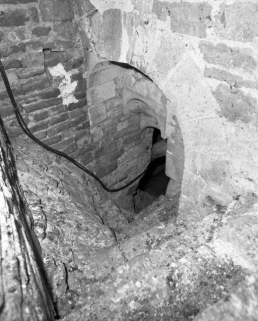 Clocher : escalier et passage donnant sur le comble de la nef. © Région Bourgogne-Franche-Comté, Inventaire du patrimoine
