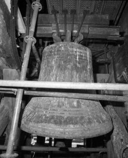 Vue pendant les travaux du clocher. © Région Bourgogne-Franche-Comté, Inventaire du patrimoine