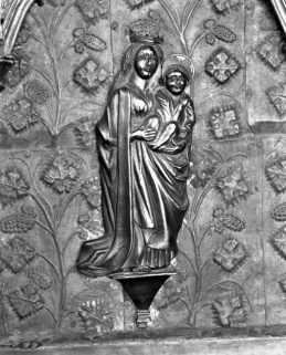 Détail : Vierge à l'Enfant © Région Bourgogne-Franche-Comté, Inventaire du patrimoine