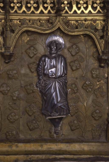 Détail : saint Pierre. © Région Bourgogne-Franche-Comté, Inventaire du patrimoine