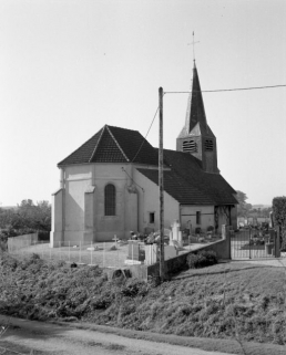 Chevet et élévation gauche. © Région Bourgogne-Franche-Comté, Inventaire du patrimoine