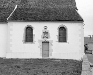 Elévation latérale de la chapelle gauche. © Région Bourgogne-Franche-Comté, Inventaire du patrimoine