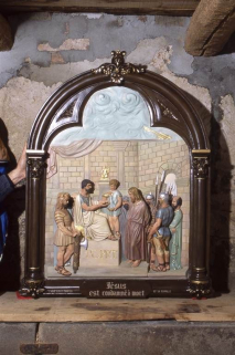 Chemin de croix : Jésus est condamné à mort. © Région Bourgogne-Franche-Comté, Inventaire du patrimoine