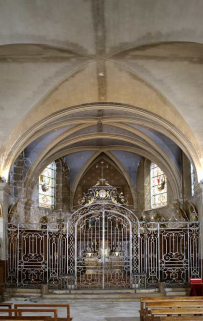 Chapelle vue depuis l'entrée. © Région Bourgogne-Franche-Comté, Inventaire du patrimoine