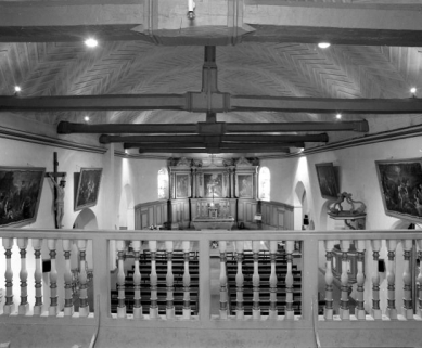 Vue d'ensemble depuis la tribune © Région Bourgogne-Franche-Comté, Inventaire du patrimoine