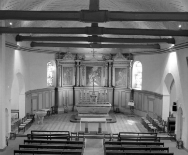 Vue rapprochée du choeur. © Région Bourgogne-Franche-Comté, Inventaire du patrimoine