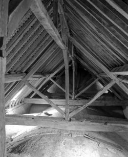 Charpente de la nef. © Région Bourgogne-Franche-Comté, Inventaire du patrimoine