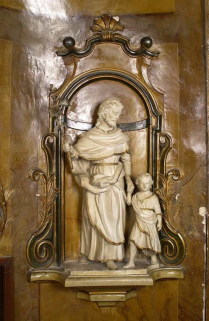 Vue d'ensemble dans la niche du retable © Région Bourgogne-Franche-Comté, Inventaire du patrimoine