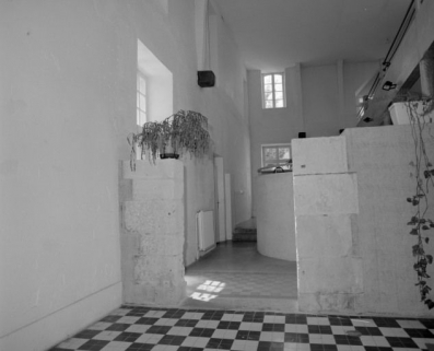 Aile gauche du batiment, détail du mur intérieur. © Région Bourgogne-Franche-Comté, Inventaire du patrimoine