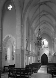 Vue d'ensemble prise du choeur. © Région Bourgogne-Franche-Comté, Inventaire du patrimoine