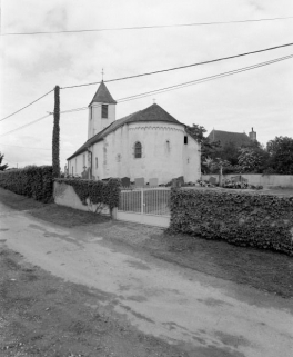 Chevet et élévation droite. © Région Bourgogne-Franche-Comté, Inventaire du patrimoine