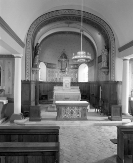 Vue rapprochée du choeur. © Région Bourgogne-Franche-Comté, Inventaire du patrimoine