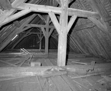 Charpente de la nef. © Région Bourgogne-Franche-Comté, Inventaire du patrimoine