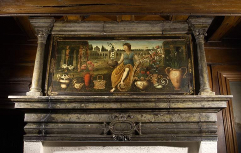 Ancien hôtel du gouverneur : salon, cheminée. © Région Bourgogne-Franche-Comté, Inventaire du patrimoine