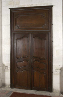 Porte donnant accès à la salle Courtanvaux. © Région Bourgogne-Franche-Comté, Inventaire du patrimoine