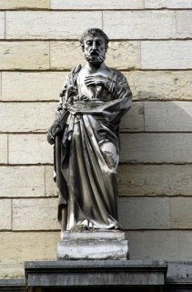 Mur de croupe de l'aile gauche : saint Joseph. © Région Bourgogne-Franche-Comté, Inventaire du patrimoine