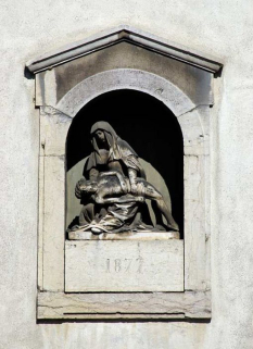 Niche de la façade rue des Petites-Casernes. © Région Bourgogne-Franche-Comté, Inventaire du patrimoine