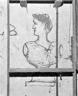 1er étage. Graffiti. © Région Bourgogne-Franche-Comté, Inventaire du patrimoine