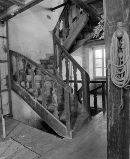1er étage. Escalier, détail. © Région Bourgogne-Franche-Comté, Inventaire du patrimoine