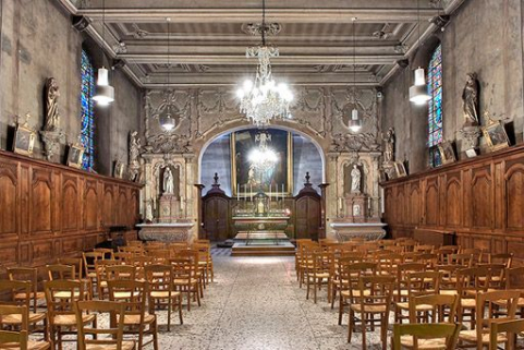 Chapelle, vue intérieure. © Région Bourgogne-Franche-Comté, Inventaire du patrimoine