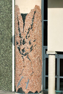 Détail, colonne de droite. © Région Bourgogne-Franche-Comté, Inventaire du patrimoine