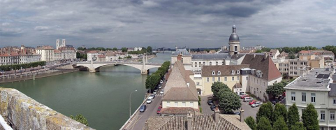 Vue générale avec le pont Saint-Laurent. © Région Bourgogne-Franche-Comté, Inventaire du patrimoine