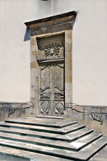Porte de la chapelle. © Région Bourgogne-Franche-Comté, Inventaire du patrimoine