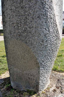 Détail de la signature. © Région Bourgogne-Franche-Comté, Inventaire du patrimoine