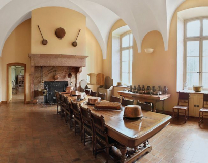 Réfectoire des soeurs. © Région Bourgogne-Franche-Comté, Inventaire du patrimoine