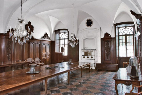 Réfectoire des soeurs. © Région Bourgogne-Franche-Comté, Inventaire du patrimoine