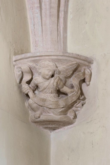 Culot de l'oratoire : ange de saint Matthieu. © Région Bourgogne-Franche-Comté, Inventaire du patrimoine