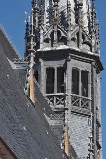 Détail du clocher. © Région Bourgogne-Franche-Comté, Inventaire du patrimoine